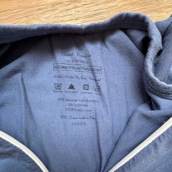 Sweet Bamboo Zip Ruffle Footie - Size 6-9m - Picture 2 of 3